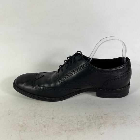Cole Haan Air Madison Oxfords Mens 10.5 Black Leather Lace Up Dress Shoes C11435 main image 5